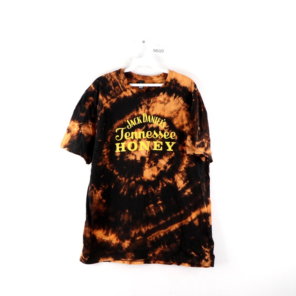 Jack Daniels Tennessee Honey Whiskey Acid Wash Tee
